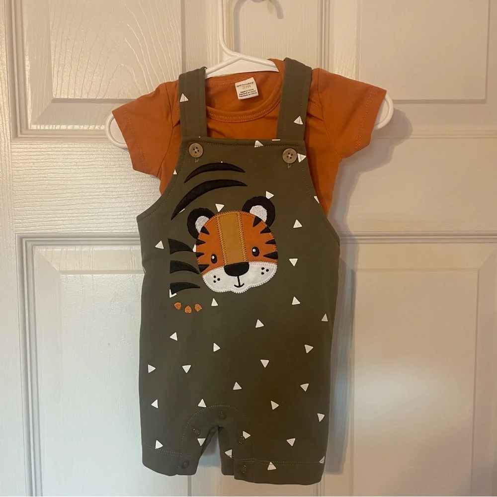 Adorable Tiger Overalls Infant Outfit